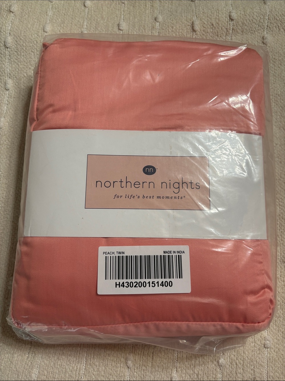 Northern Nights Peach Twin Bedding Set